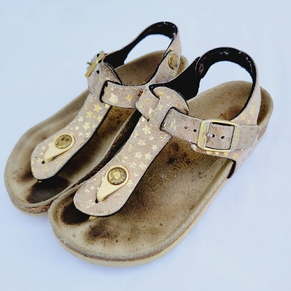 Birkenstock Kid's Gold Star Kairo Backstrap Buckle Sandals - Child size 12 - Picture 1 of 9
